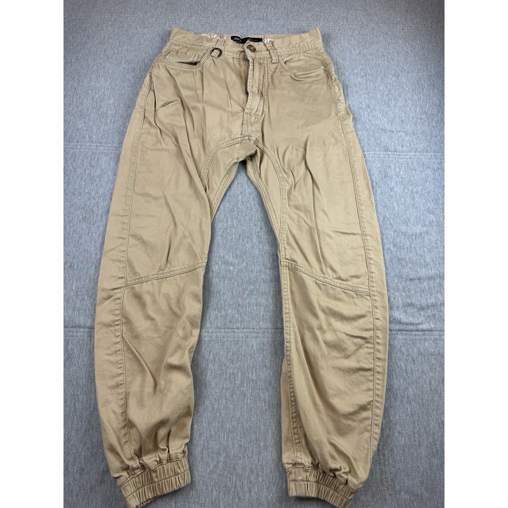 Publish Jogger Pants Men 28x24 Beige Tan Stretch Today For Tomorrow Cotton Blend